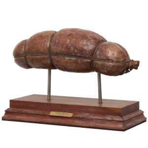 Bronze sculpture "Magna salami" big salami